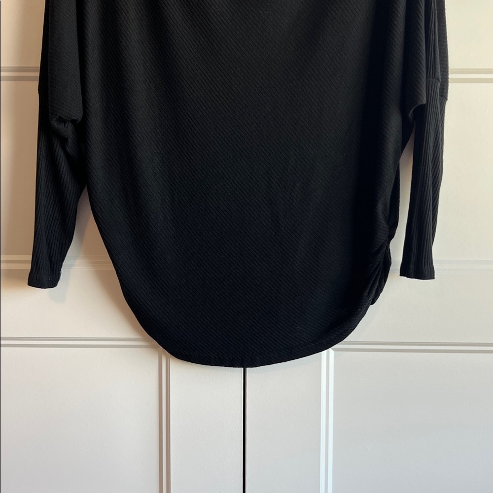 Black Draped Top - Picture 3 of 10